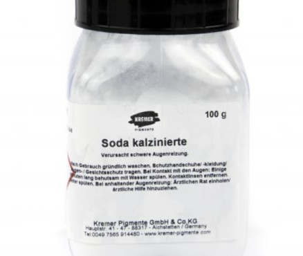 Calcined Soda (Sodium Carbonate anhydreous) 64062  για στερεοποιήση υφασμάτων- 100gr