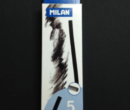 Κάρβουνο φυσικό Milan, ψιλό 6-7mm, 15cm μήκος - 5 τεμάχια